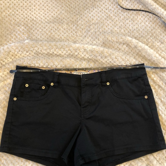Black Soft Jean Shorts - Picture 2 of 8